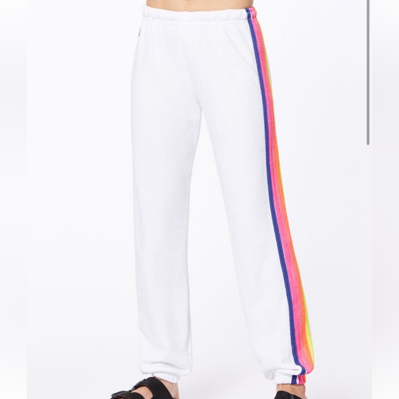 Aviator Nation Pants - SoulCycle Exclusive Aviator Nation 5 Stripe Sweats